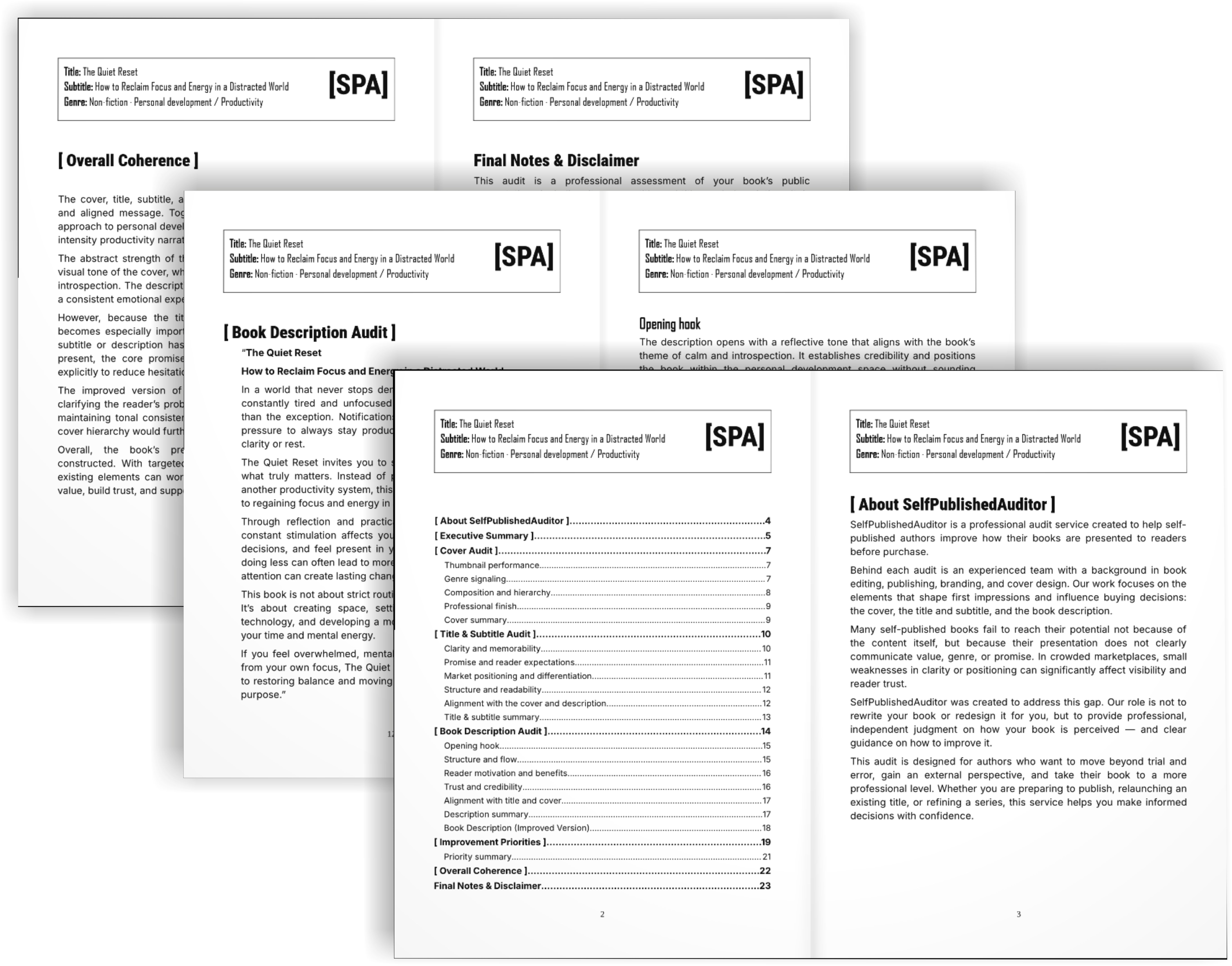 Example audit report preview